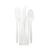 Medium Weight Polypropylene Cutlery Kits for Events - 4-Piece Sets | 250 Kits/Case, 250 Cases/Pallet
