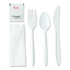 Cutlery Kits 6-Piece Sets, White, 250 Kits/Case, 250 Cases/Pallet