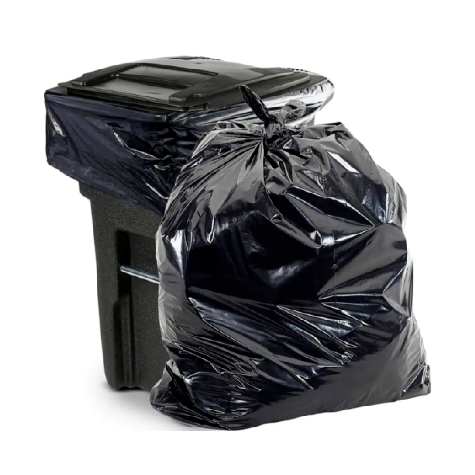 Heavy Duty Black Waste Liners 38x58 - 1.2 mil, 100 bags/case, 60 cases/pallet
